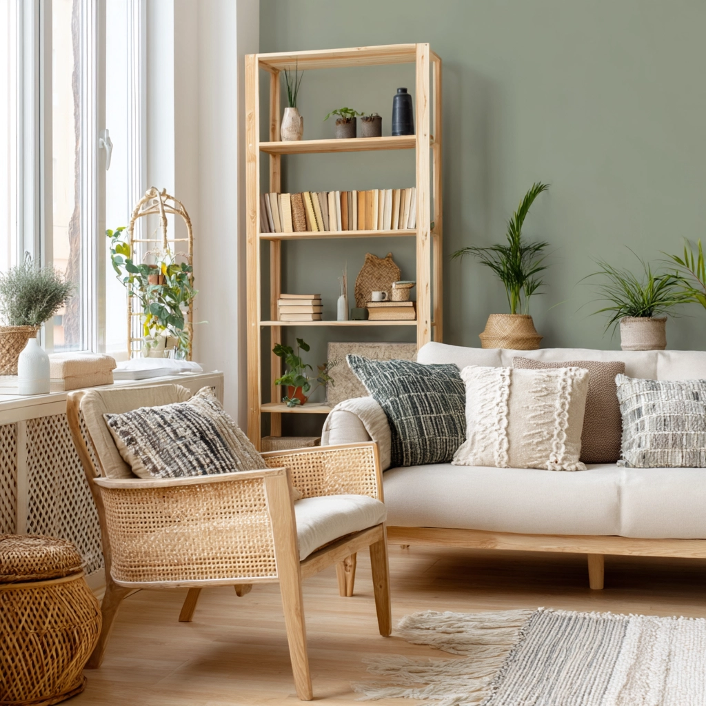 scandi boho living room 8