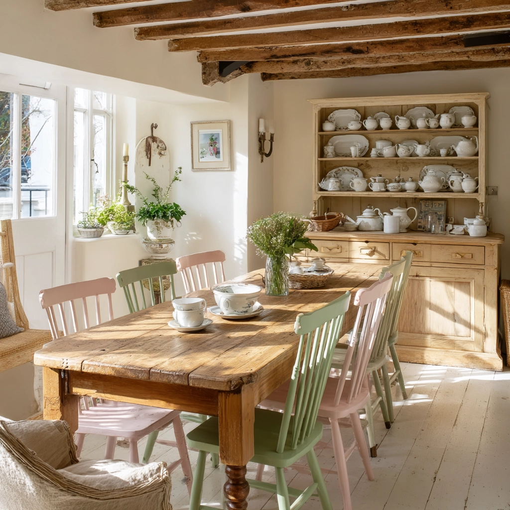 shabby chic dining room 10