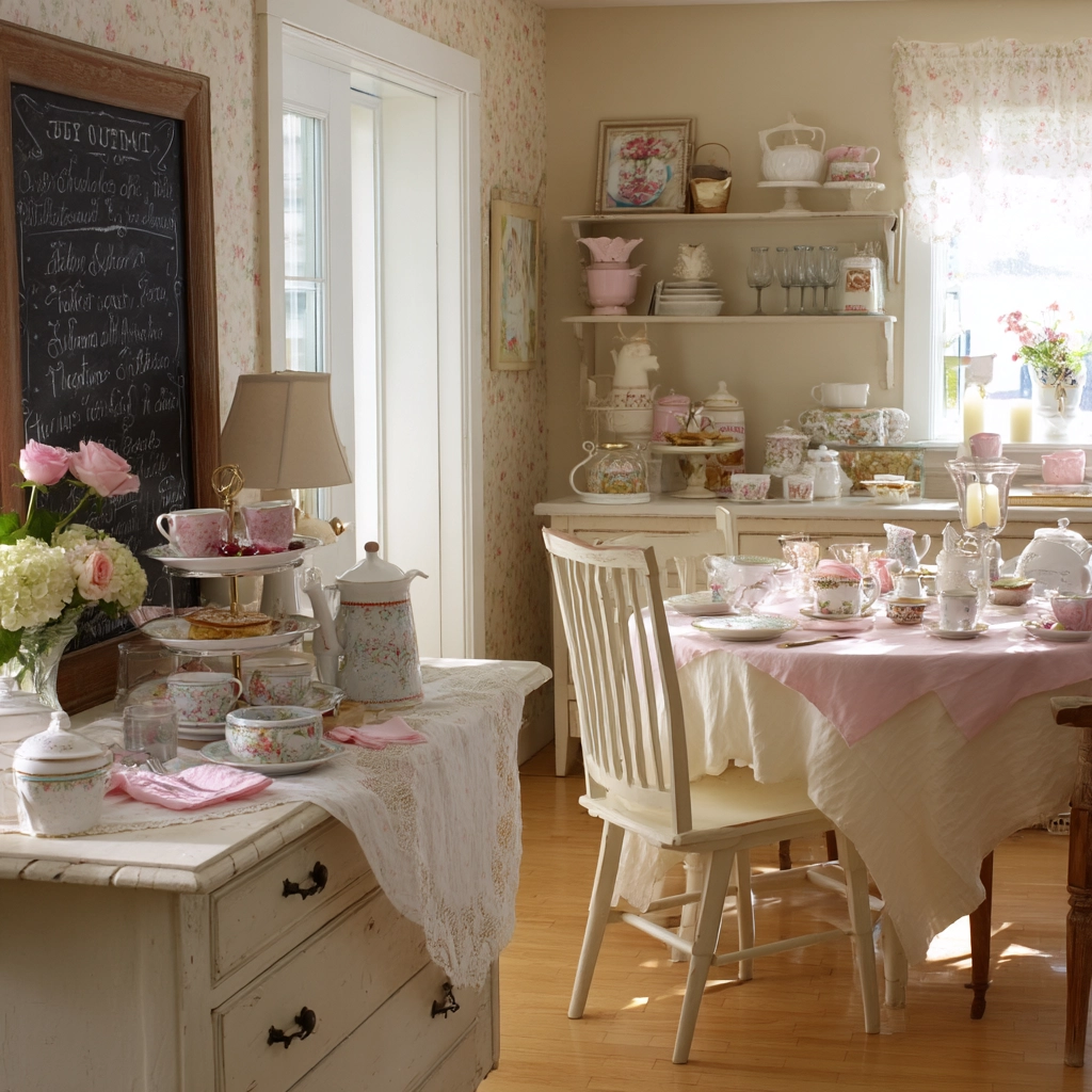 shabby chic dining room 19