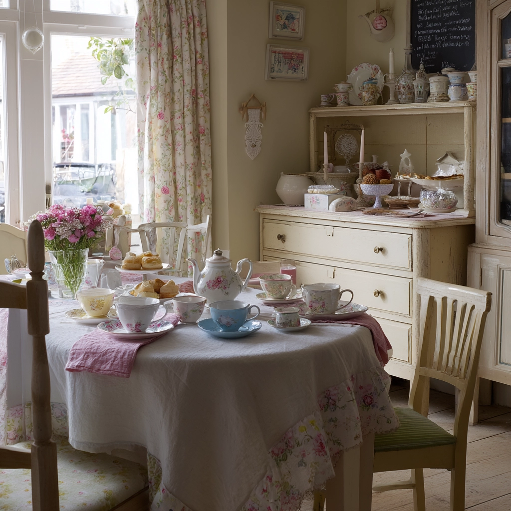 shabby chic dining room 20