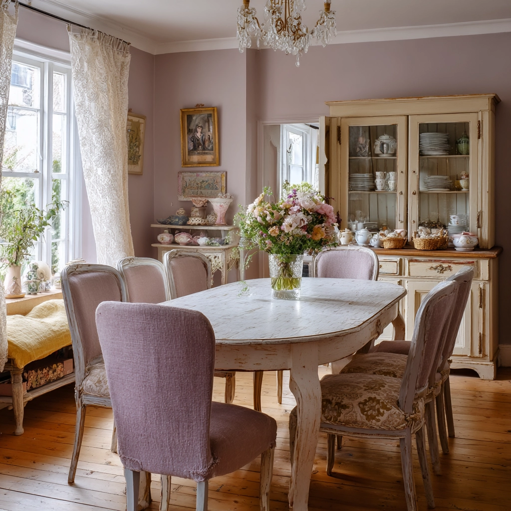 shabby chic dining room 29