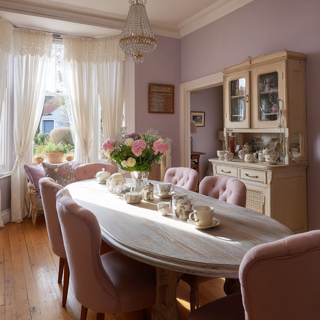 shabby chic dining room 31