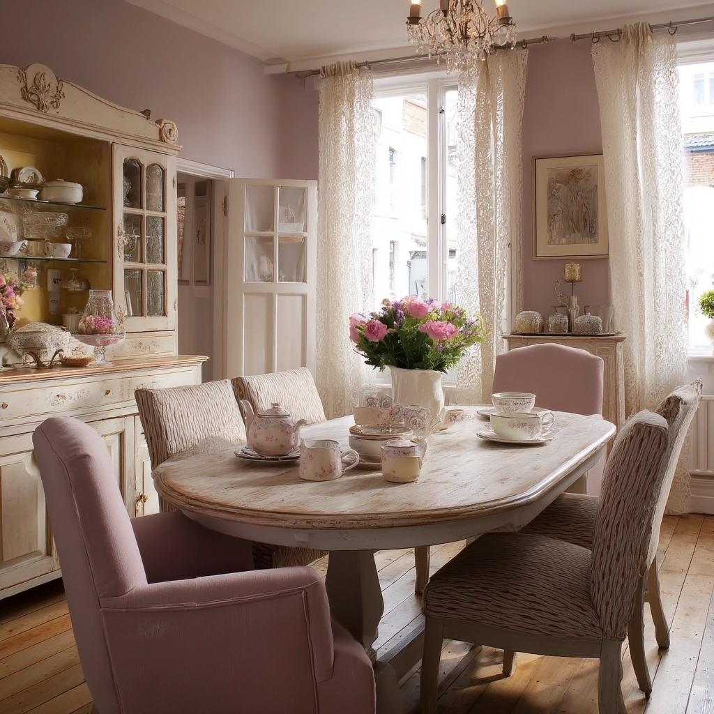 shabby chic dining room 32