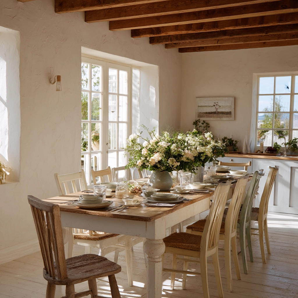 shabby chic dining room 33