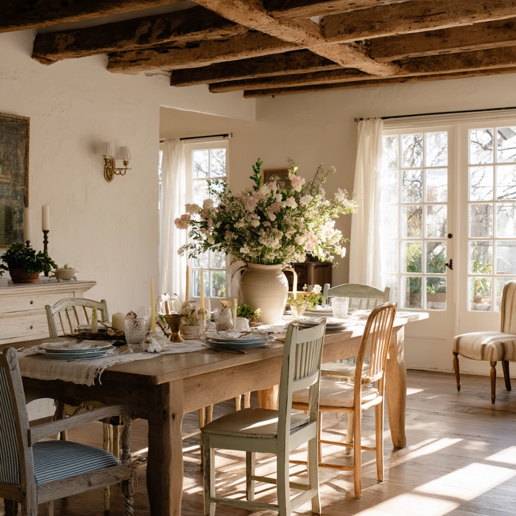 shabby chic dining room 35