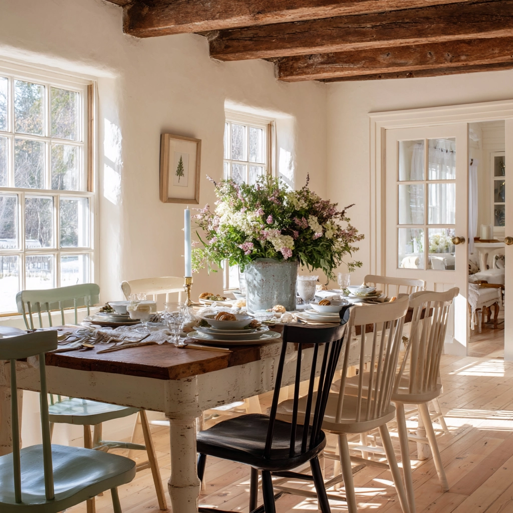 shabby chic dining room 36