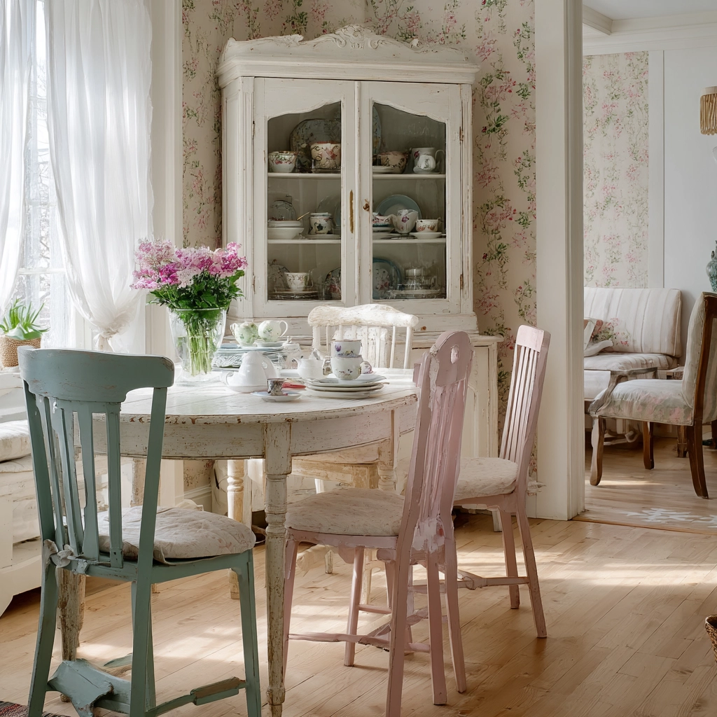 shabby chic dining room 37