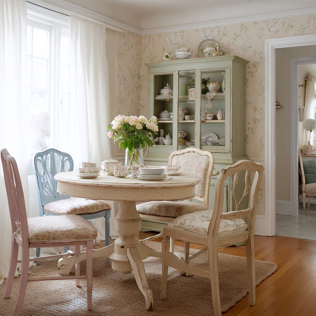 shabby chic dining room 38