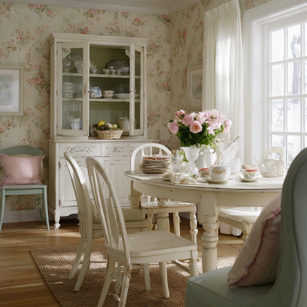 shabby chic dining room 40