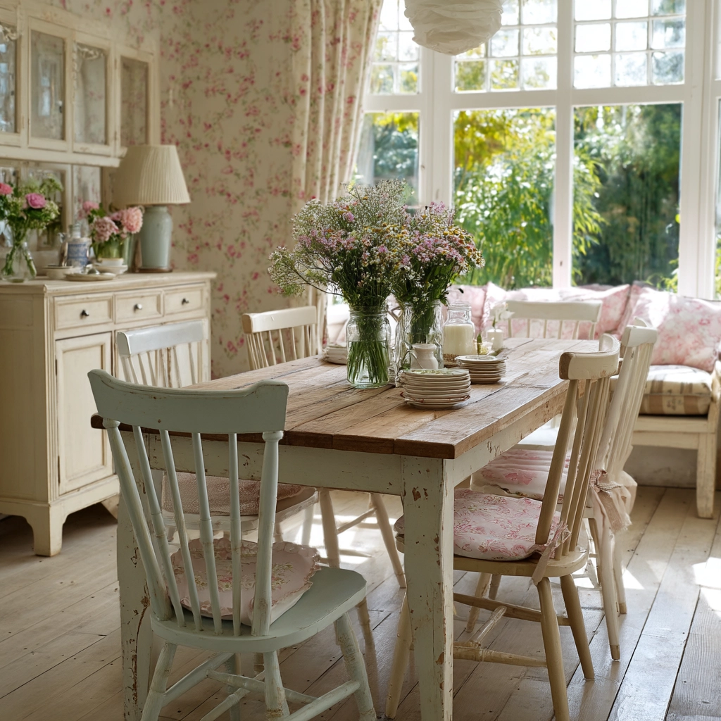 shabby chic dining room 57
