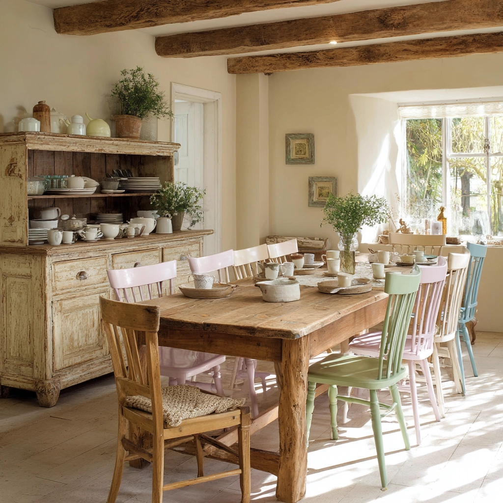 shabby chic dining room 9