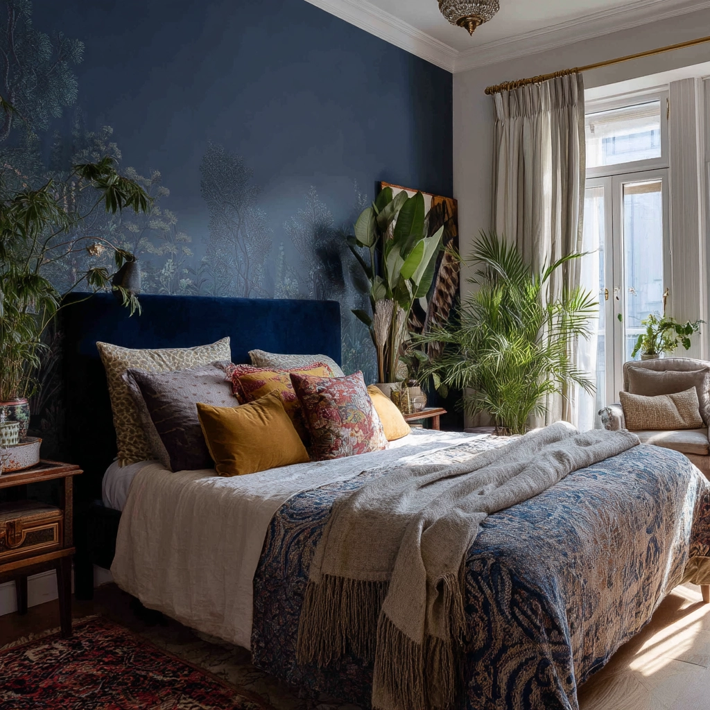 small maximalist bedroom 11