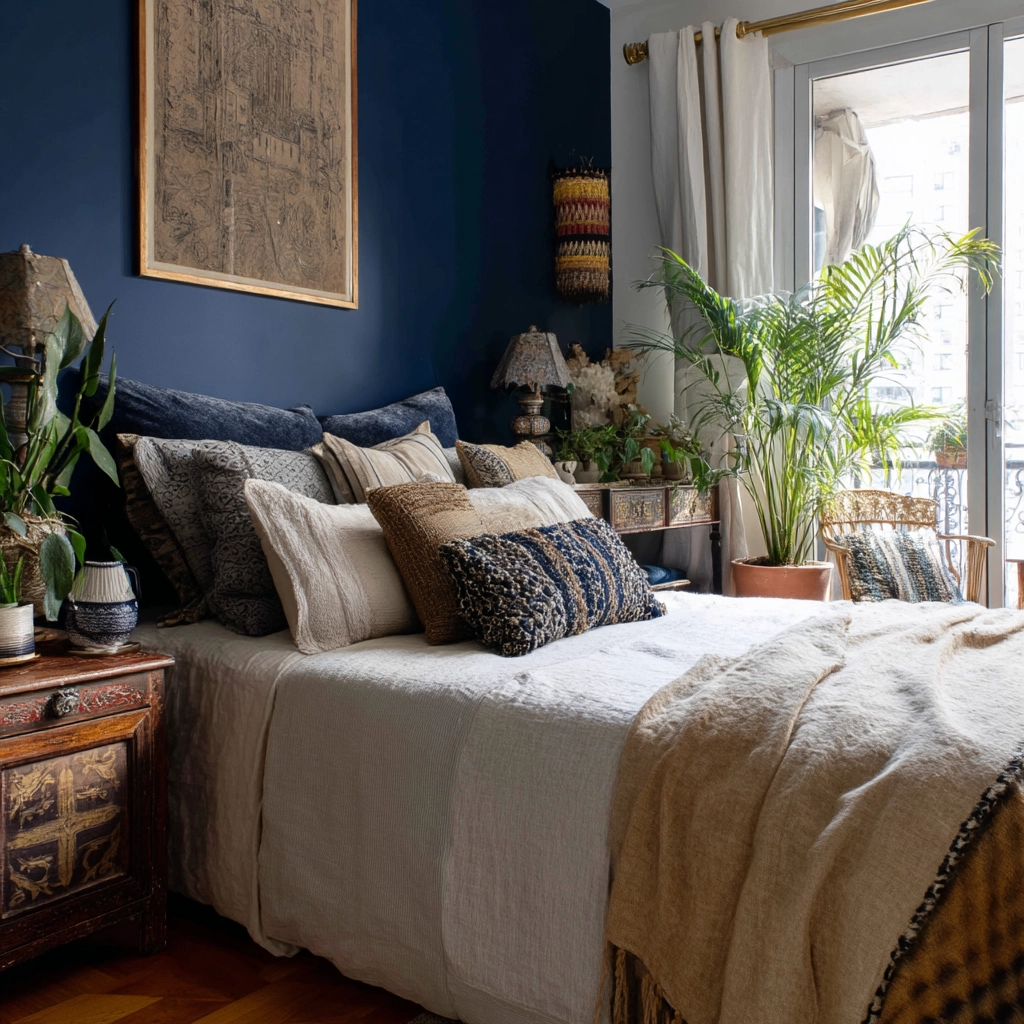 small maximalist bedroom 12