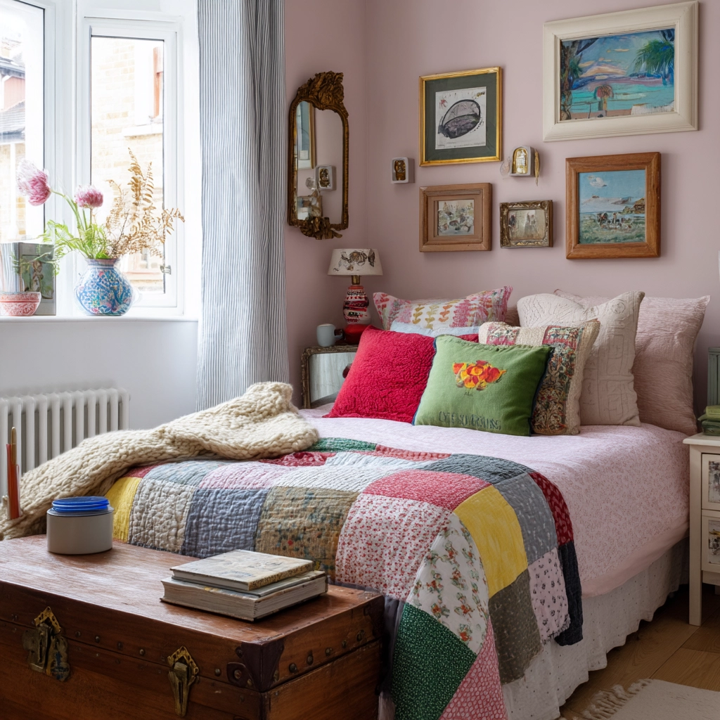 small maximalist bedroom 14