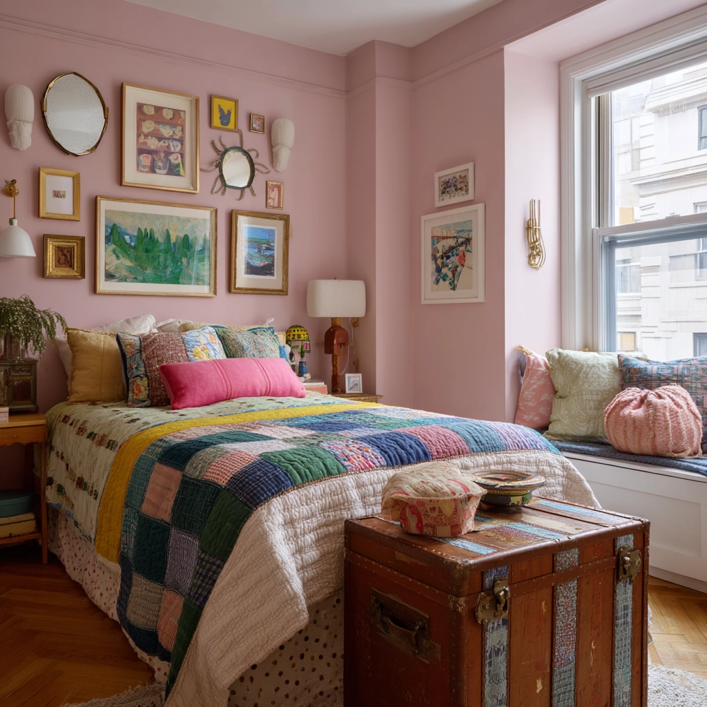 small maximalist bedroom 15