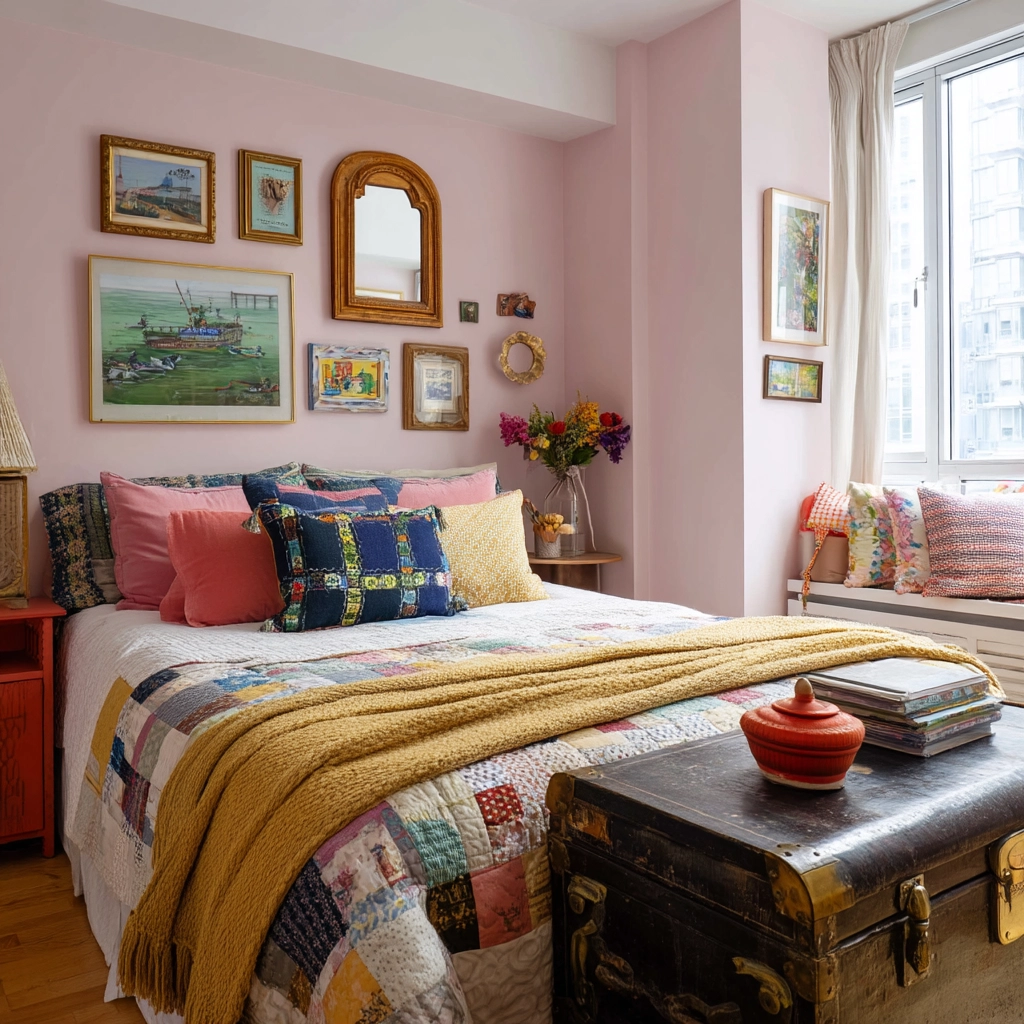 small maximalist bedroom 16