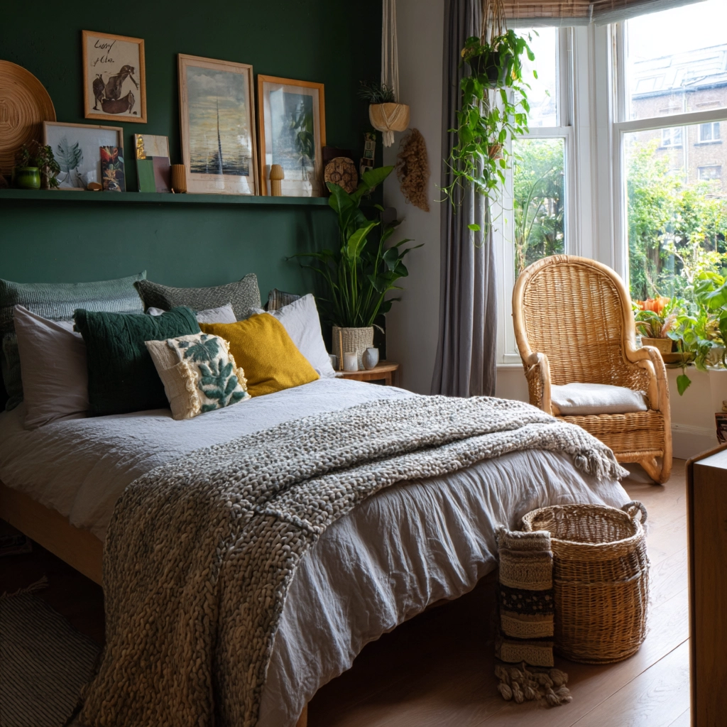 small maximalist bedroom 17