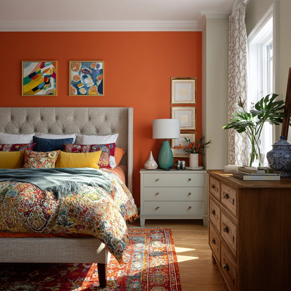 small maximalist bedroom 21