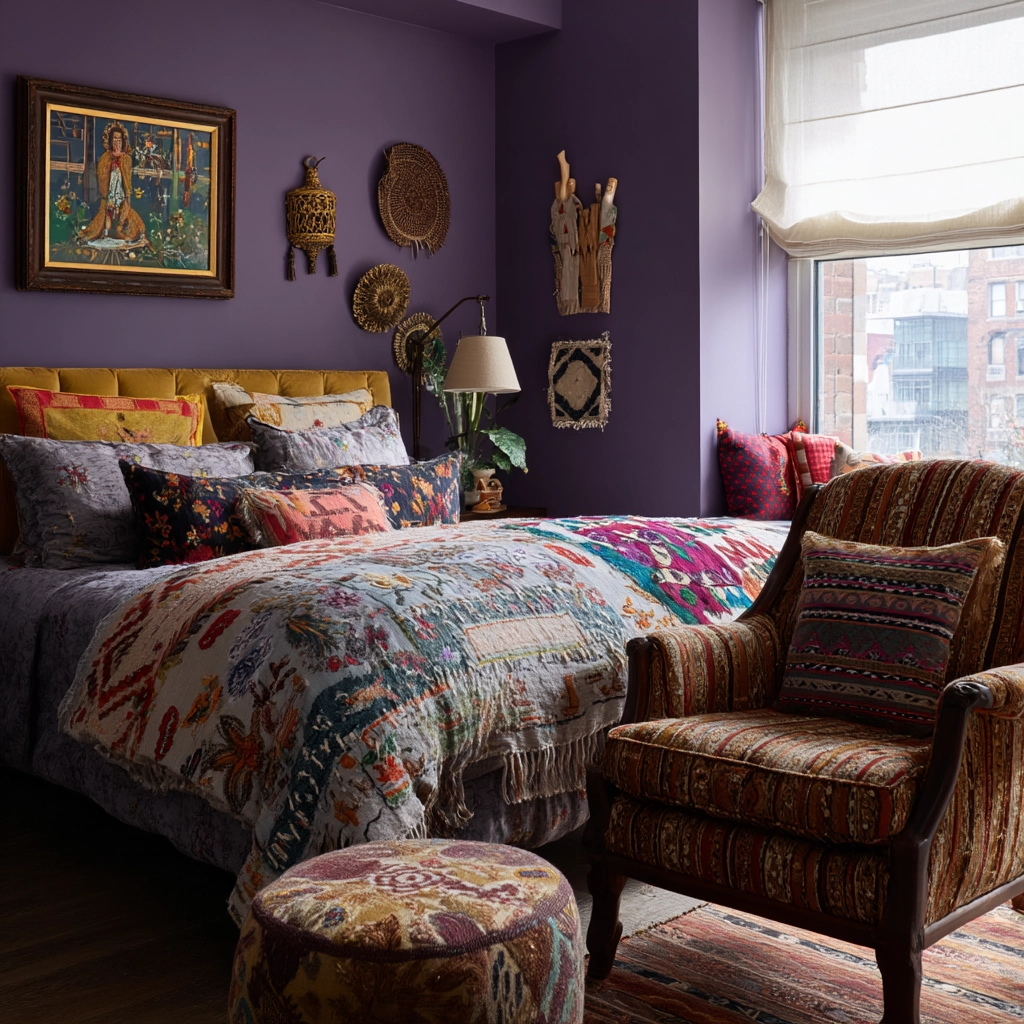 small maximalist bedroom 25