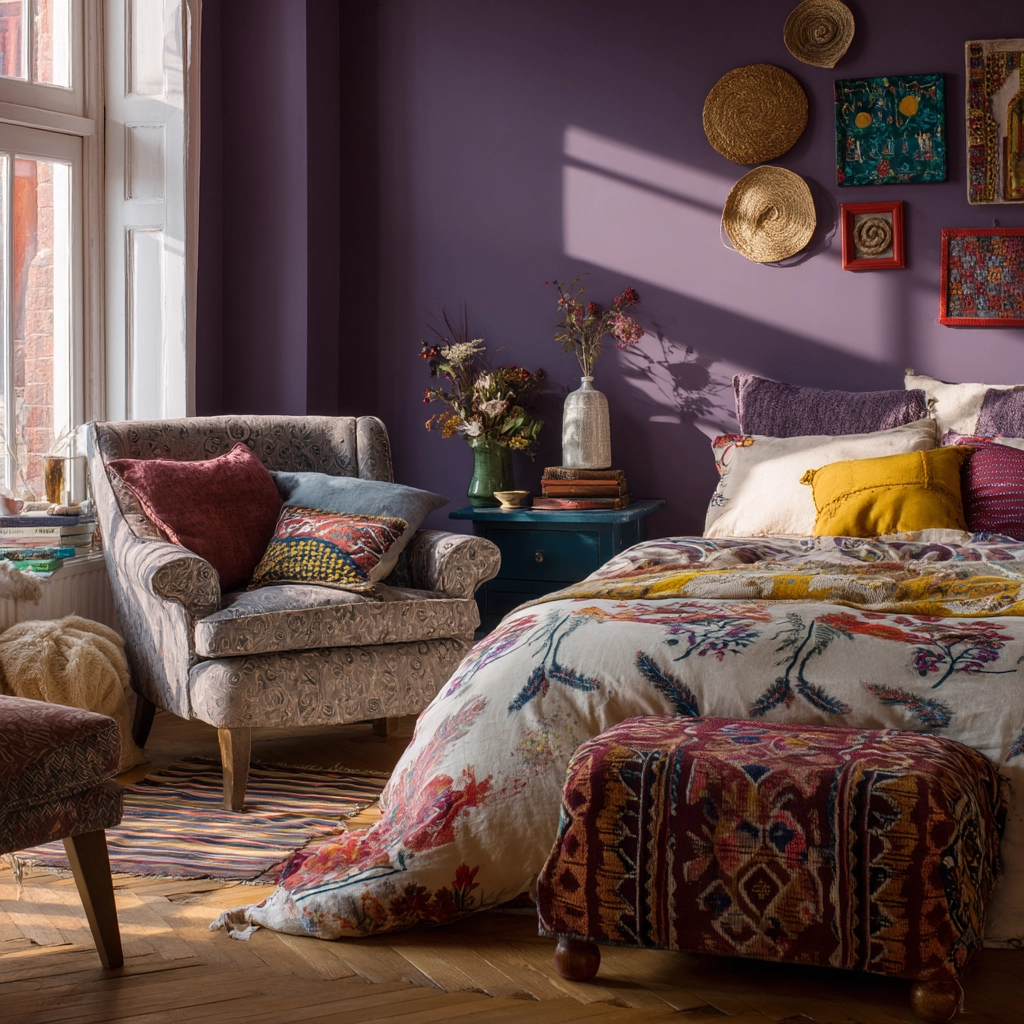 small maximalist bedroom 27