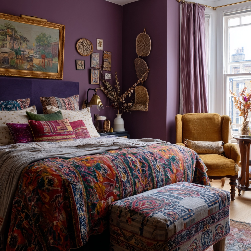 small maximalist bedroom 28