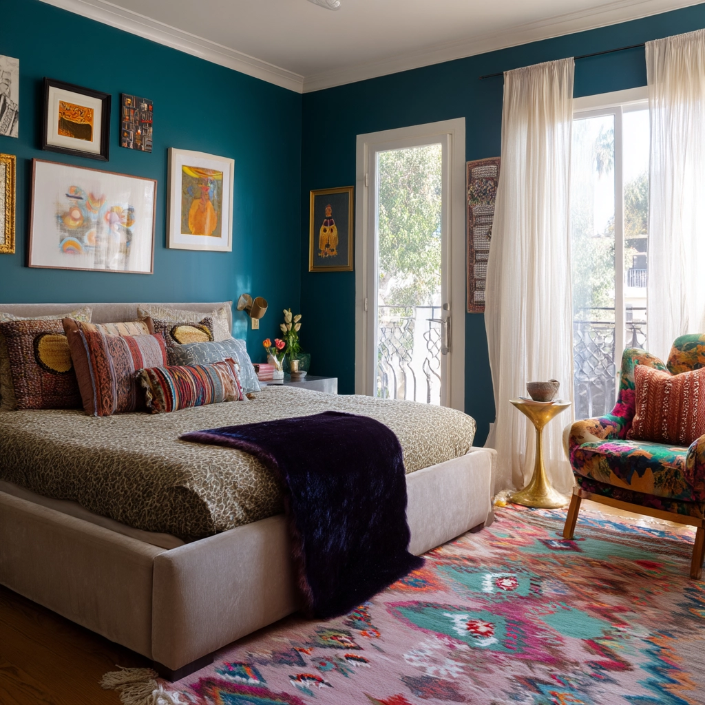 small maximalist bedroom 3