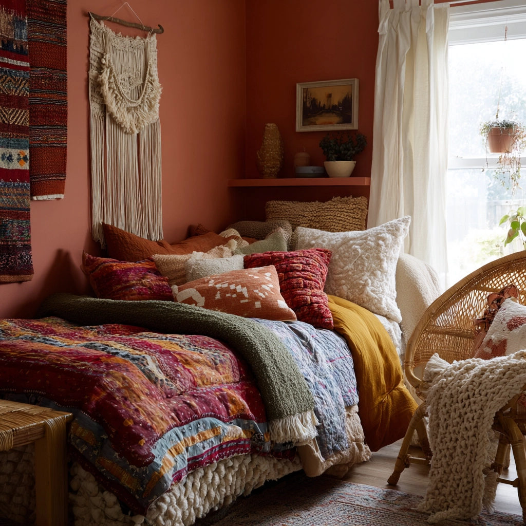small maximalist bedroom 33