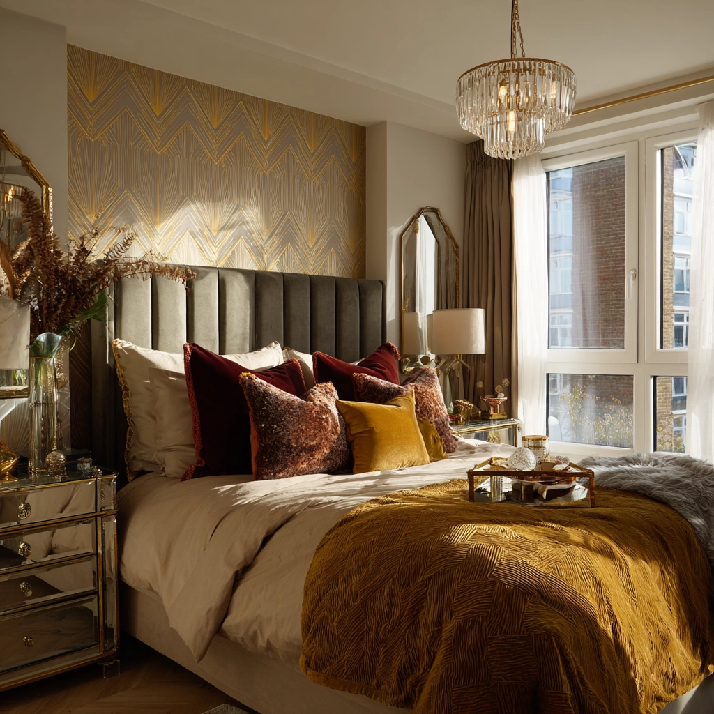 small maximalist bedroom 38