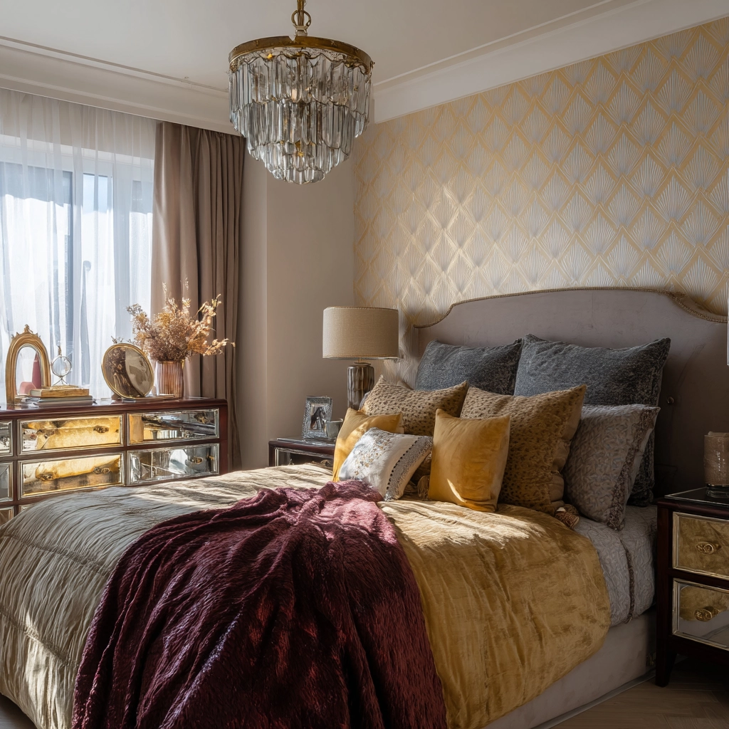 small maximalist bedroom 40