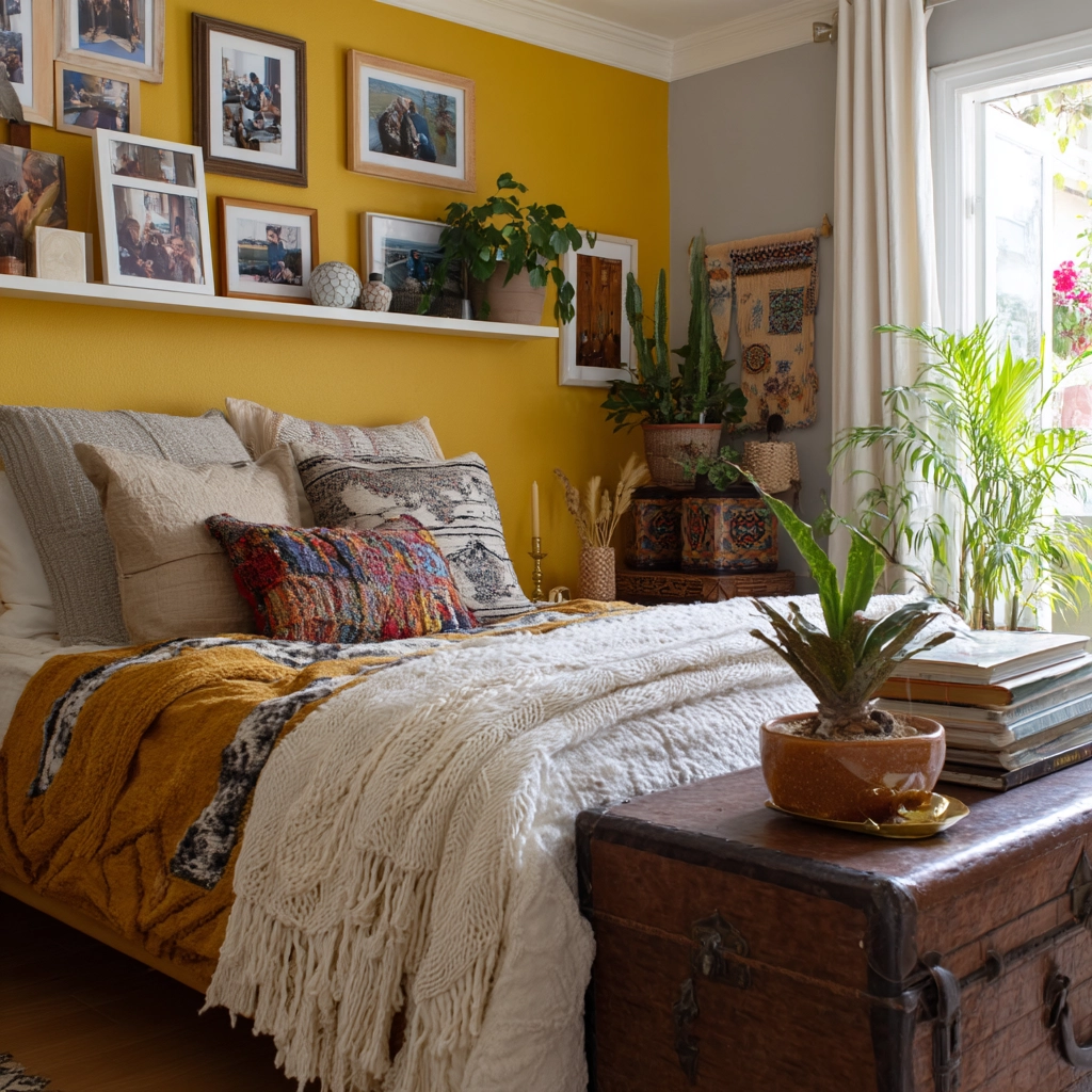 small maximalist bedroom 42