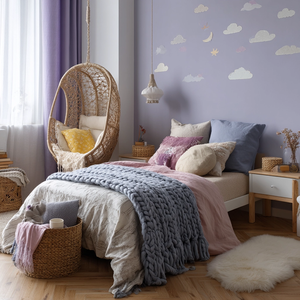 small maximalist bedroom 47
