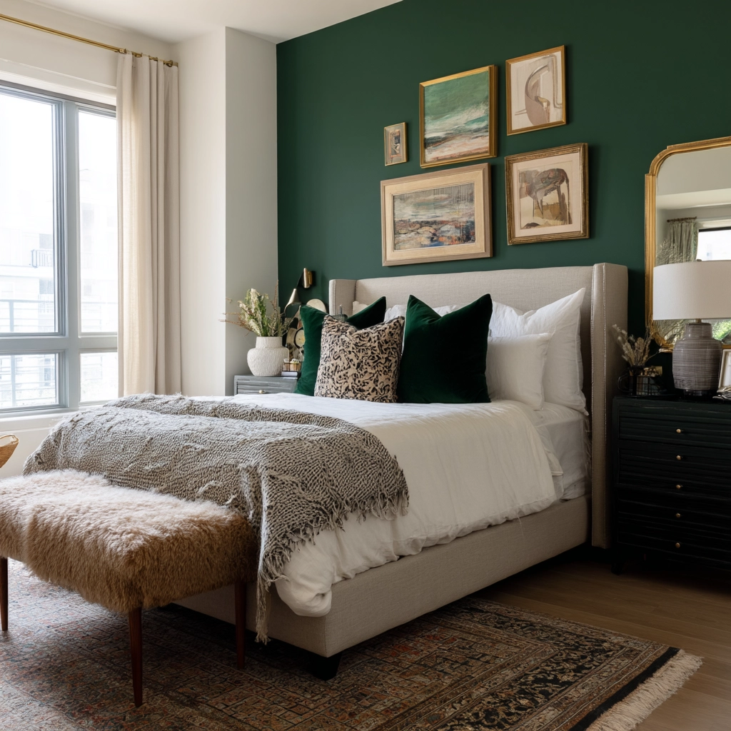 small maximalist bedroom 51