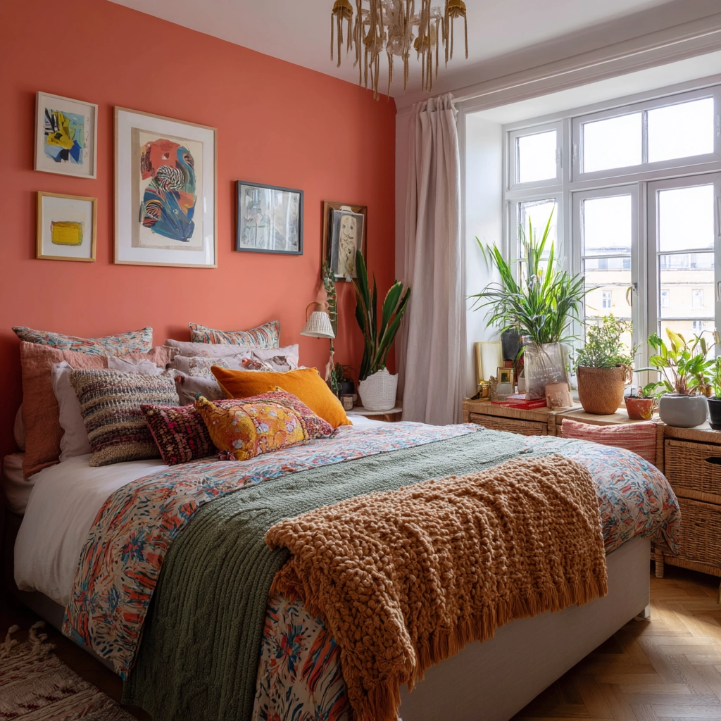small maximalist bedroom 53