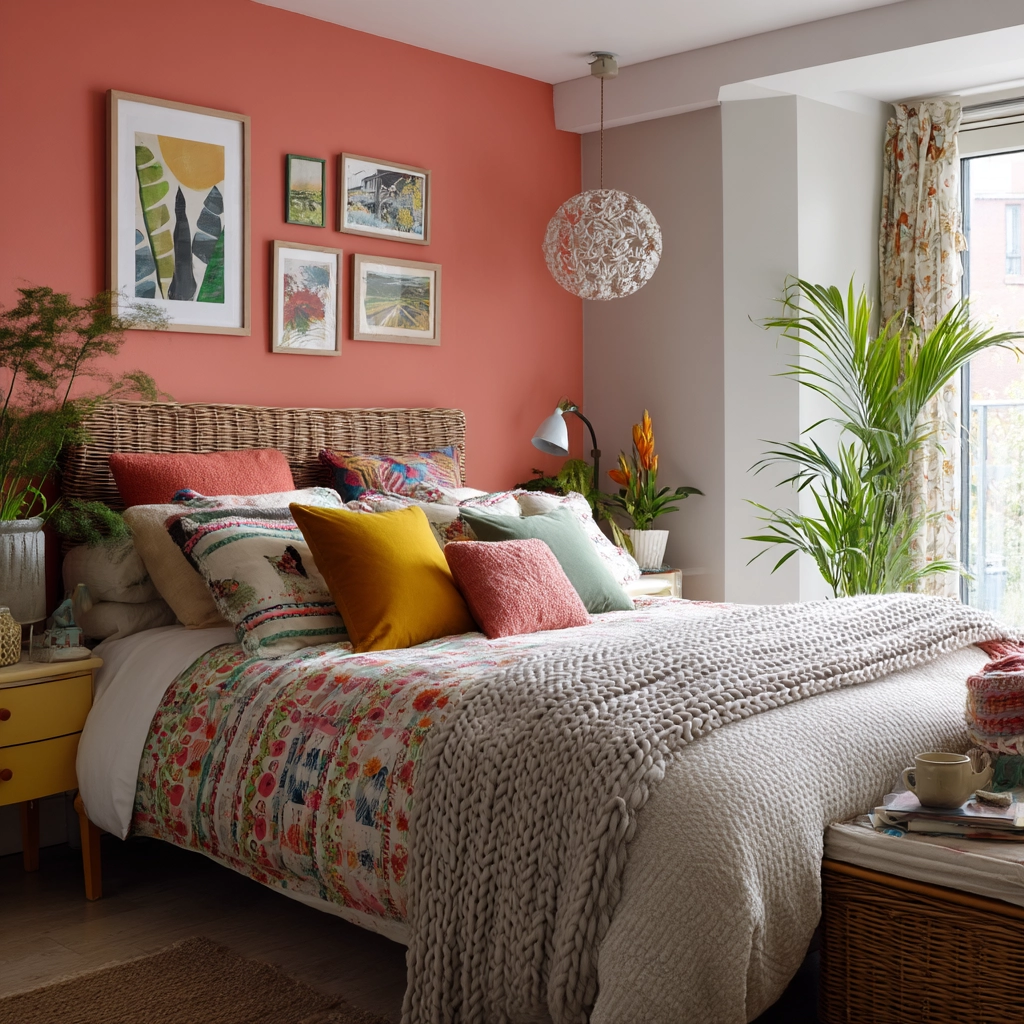 small maximalist bedroom 54
