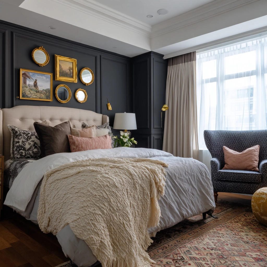 small maximalist bedroom 57