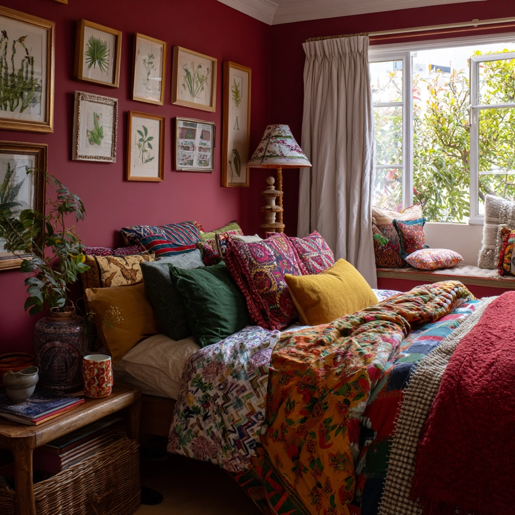 small maximalist bedroom 6