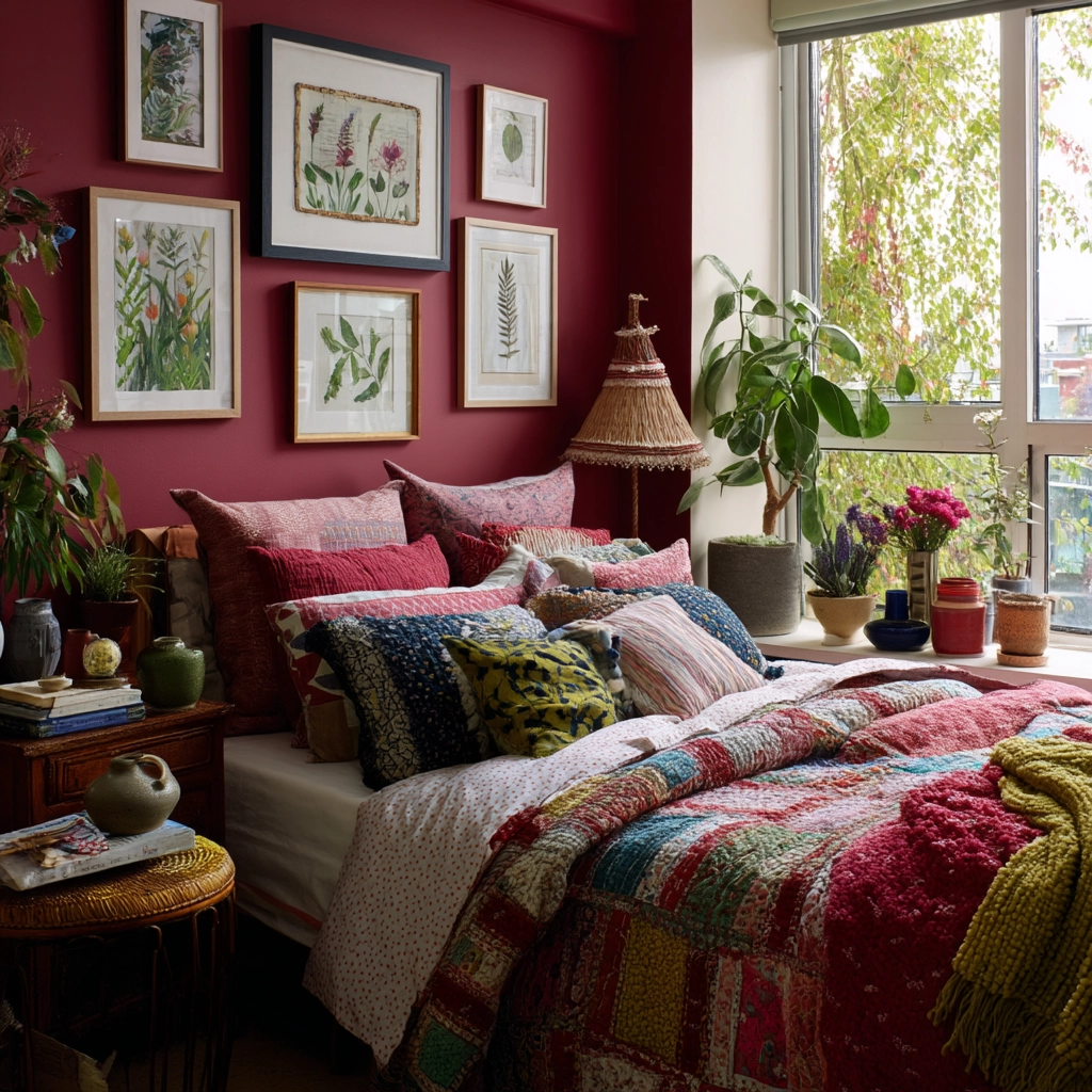 small maximalist bedroom 7