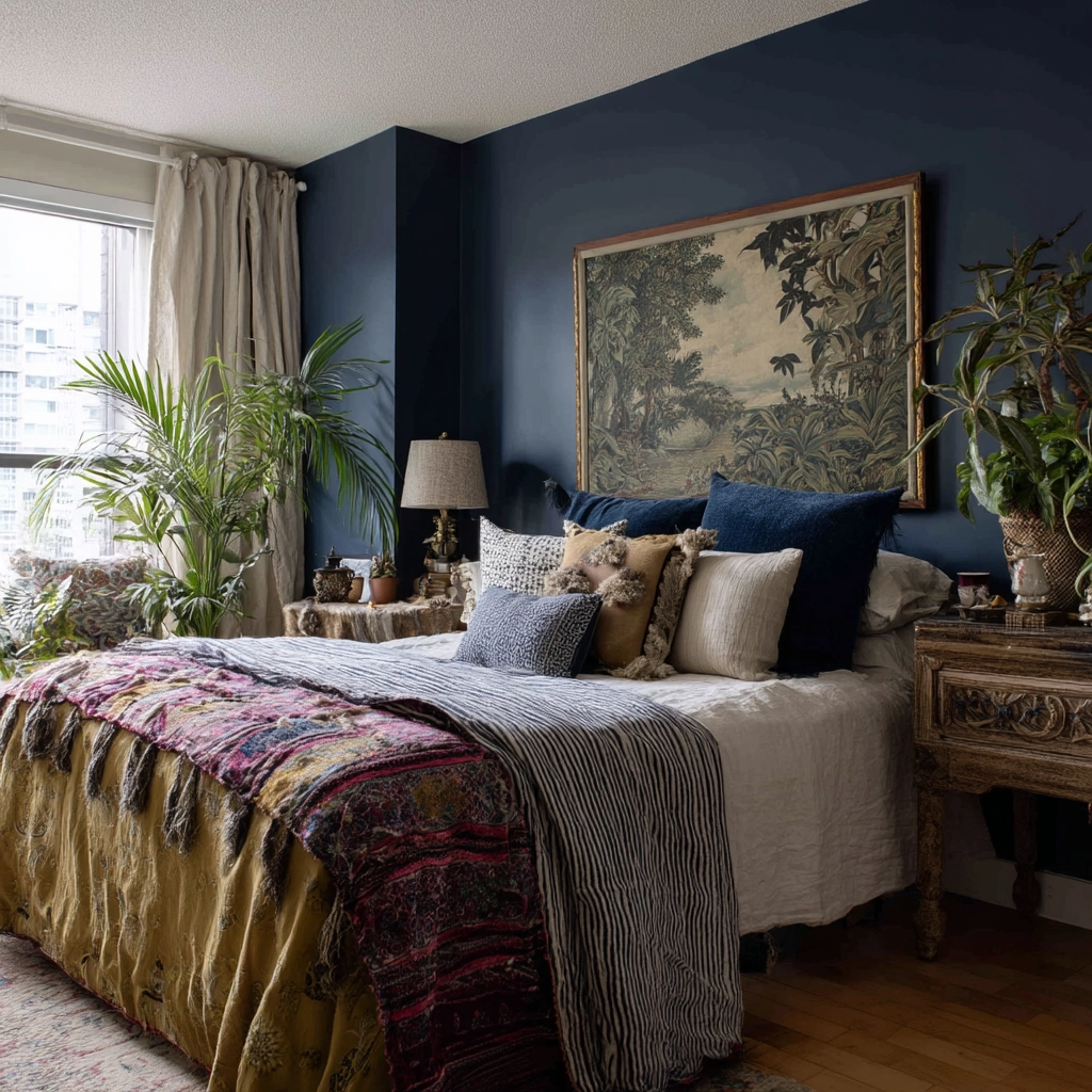small maximalist bedroom 9