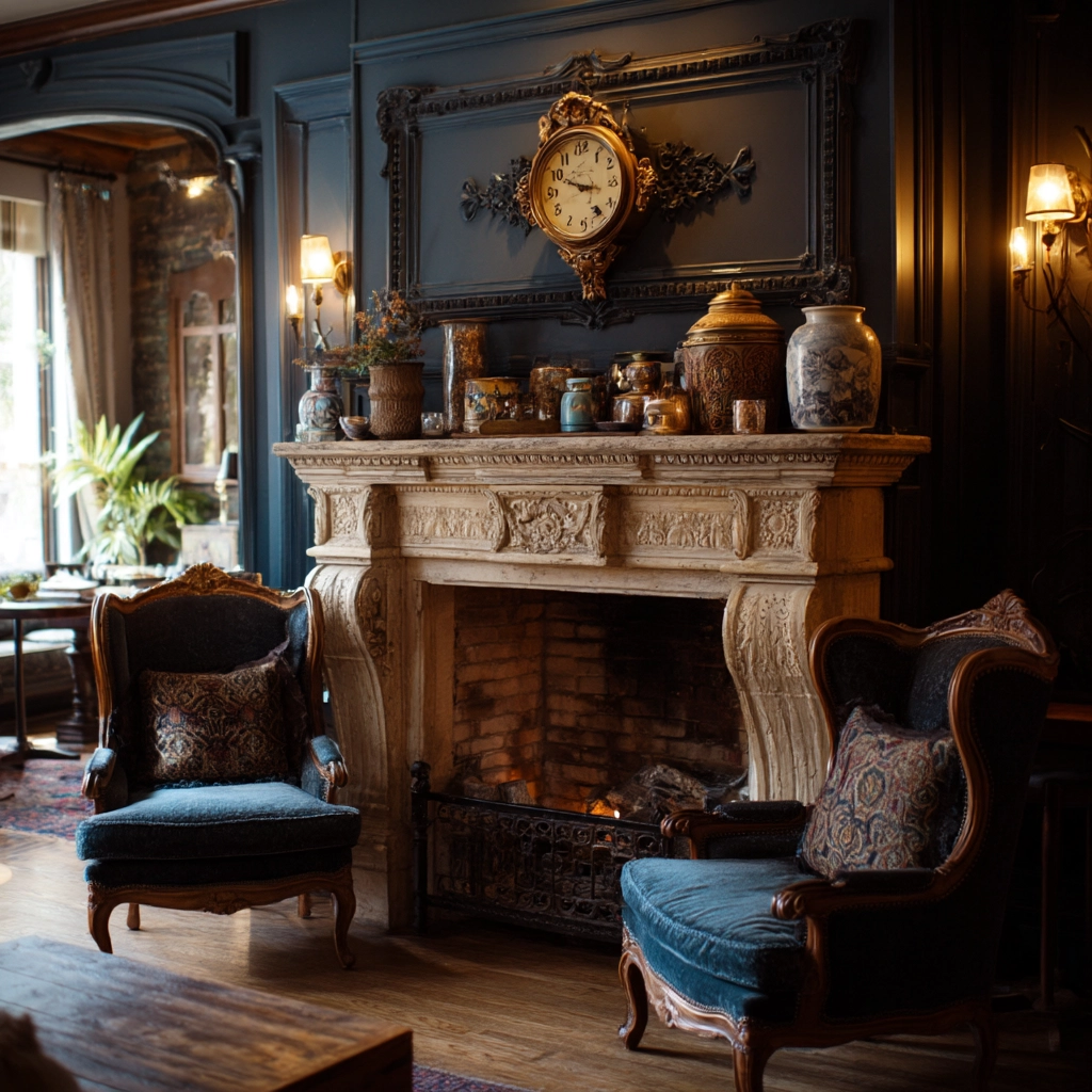 vintage living room ideas 21