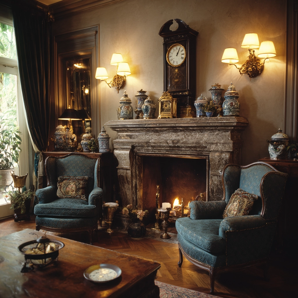 vintage living room ideas 23