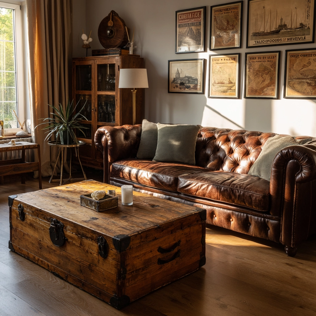 vintage living room ideas 32