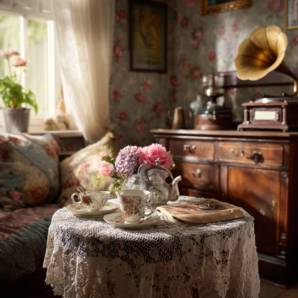 vintage living room ideas 33