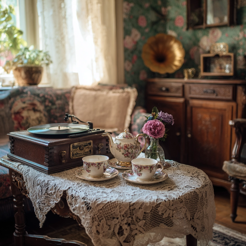 vintage living room ideas 34