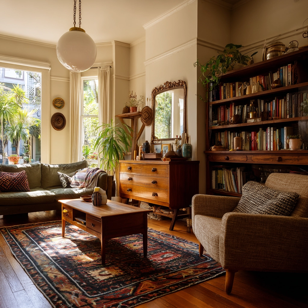 vintage living room ideas 40