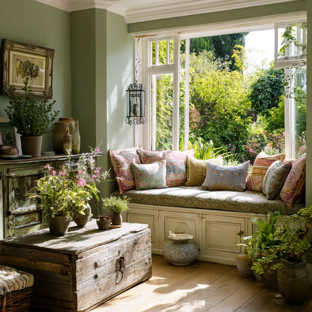 vintage living room ideas 43