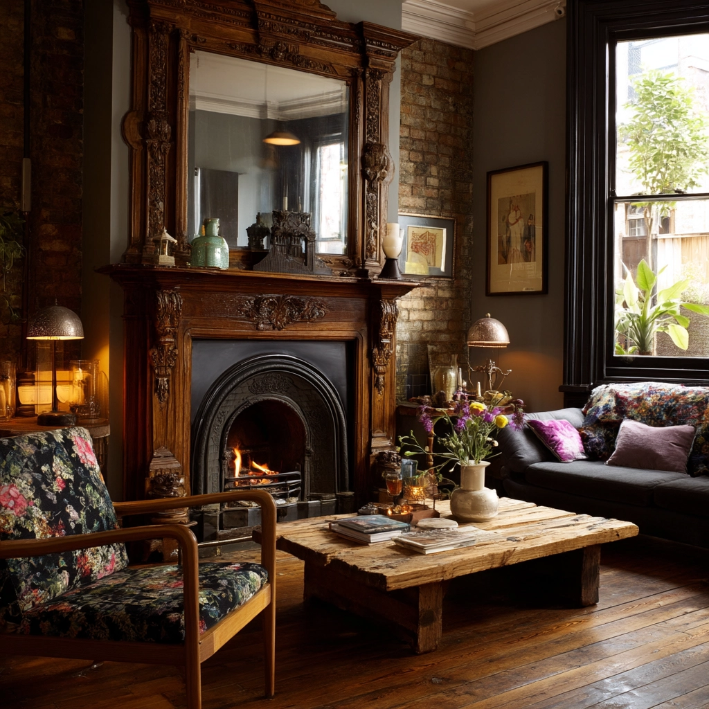 vintage living room ideas 47