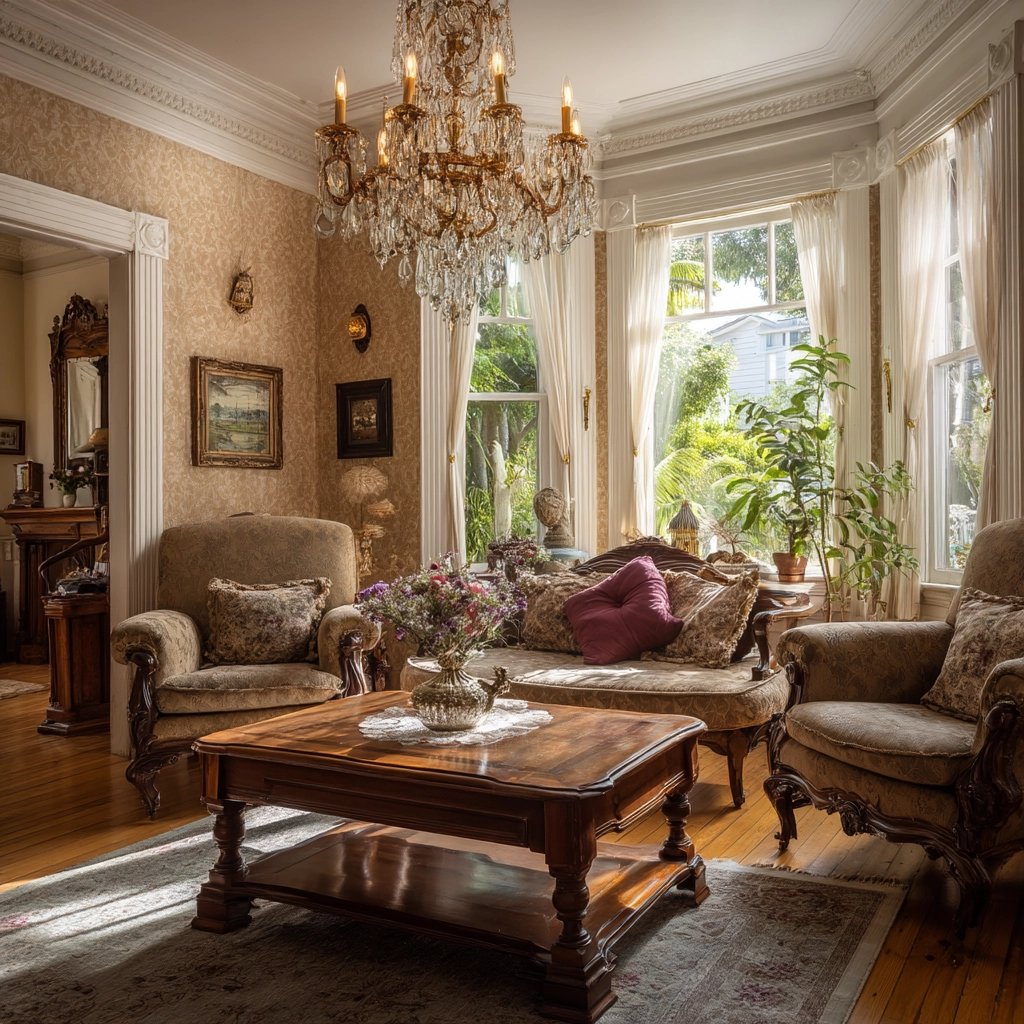 vintage living room ideas 58