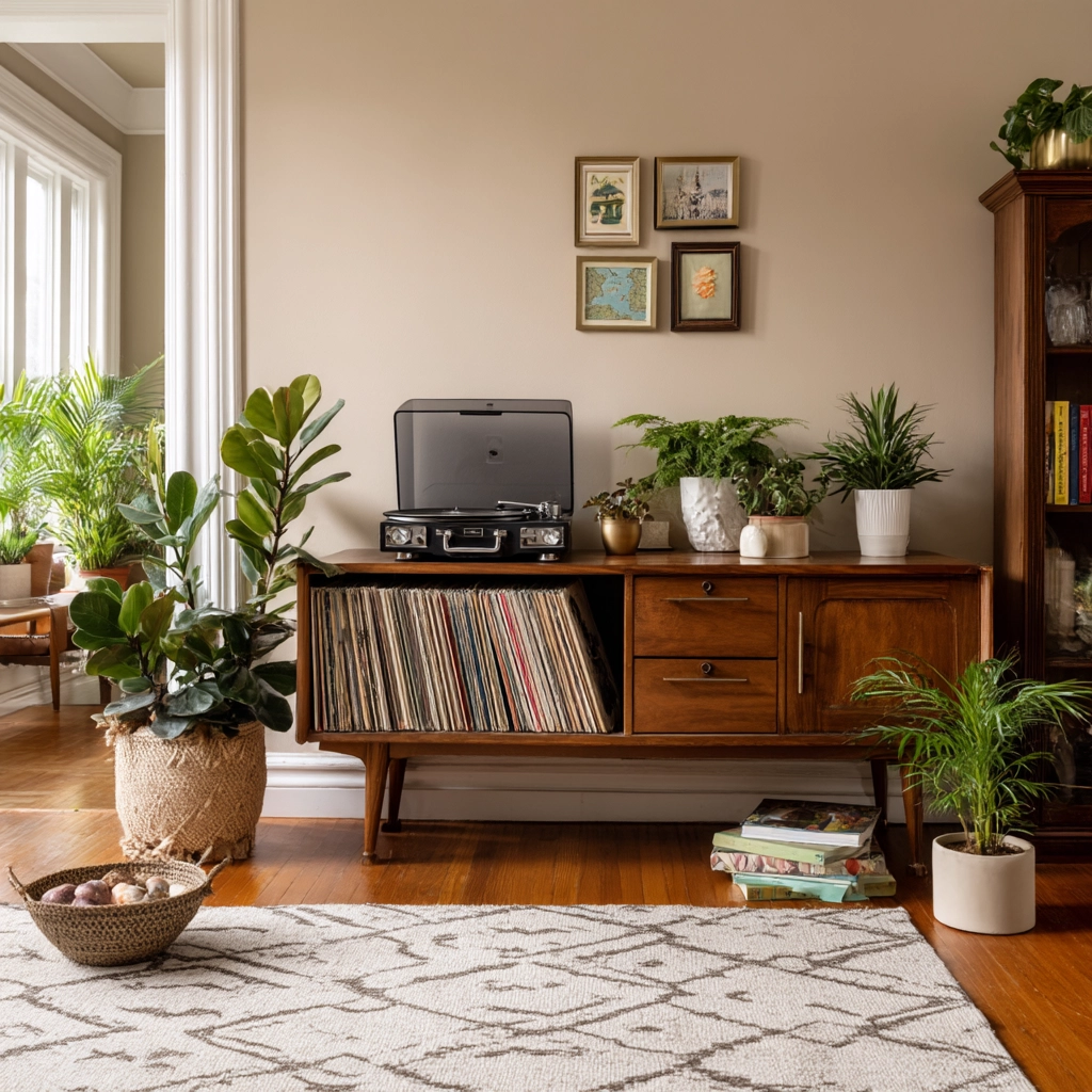 vintage living room ideas 9