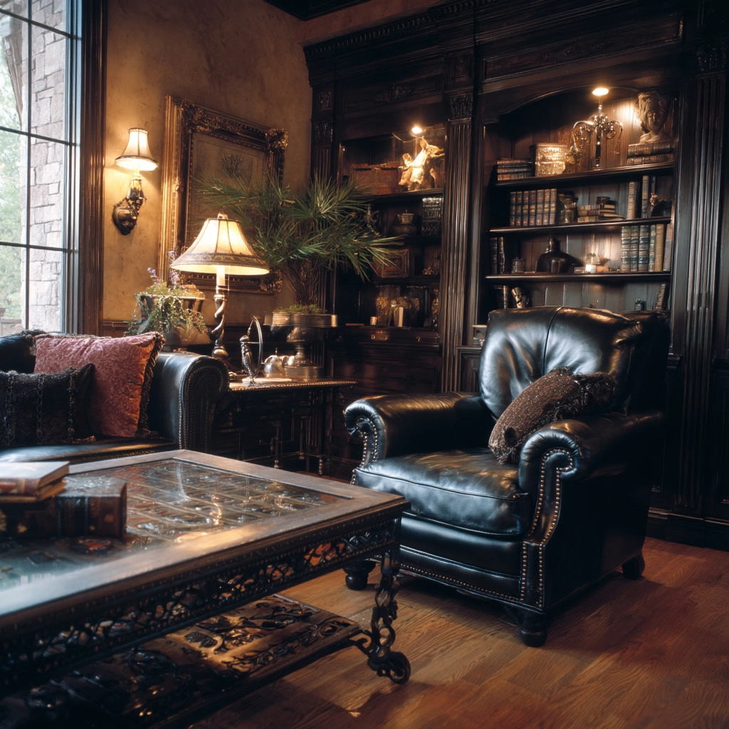 western gothic living room 11