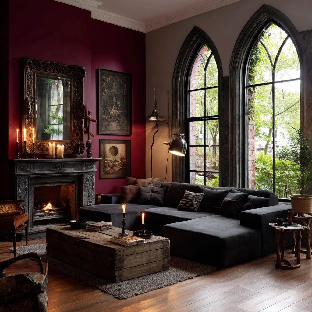 western gothic living room 20